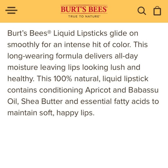 BURT'S BEES 100% Natural Moisturizing Liquid Lipstick - Mauve Meadow - NWT! - Picture 11 of 15